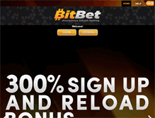Tablet Screenshot of bitbet.com